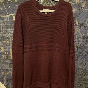 Goodfellow Burgundy Ribbed Sweater